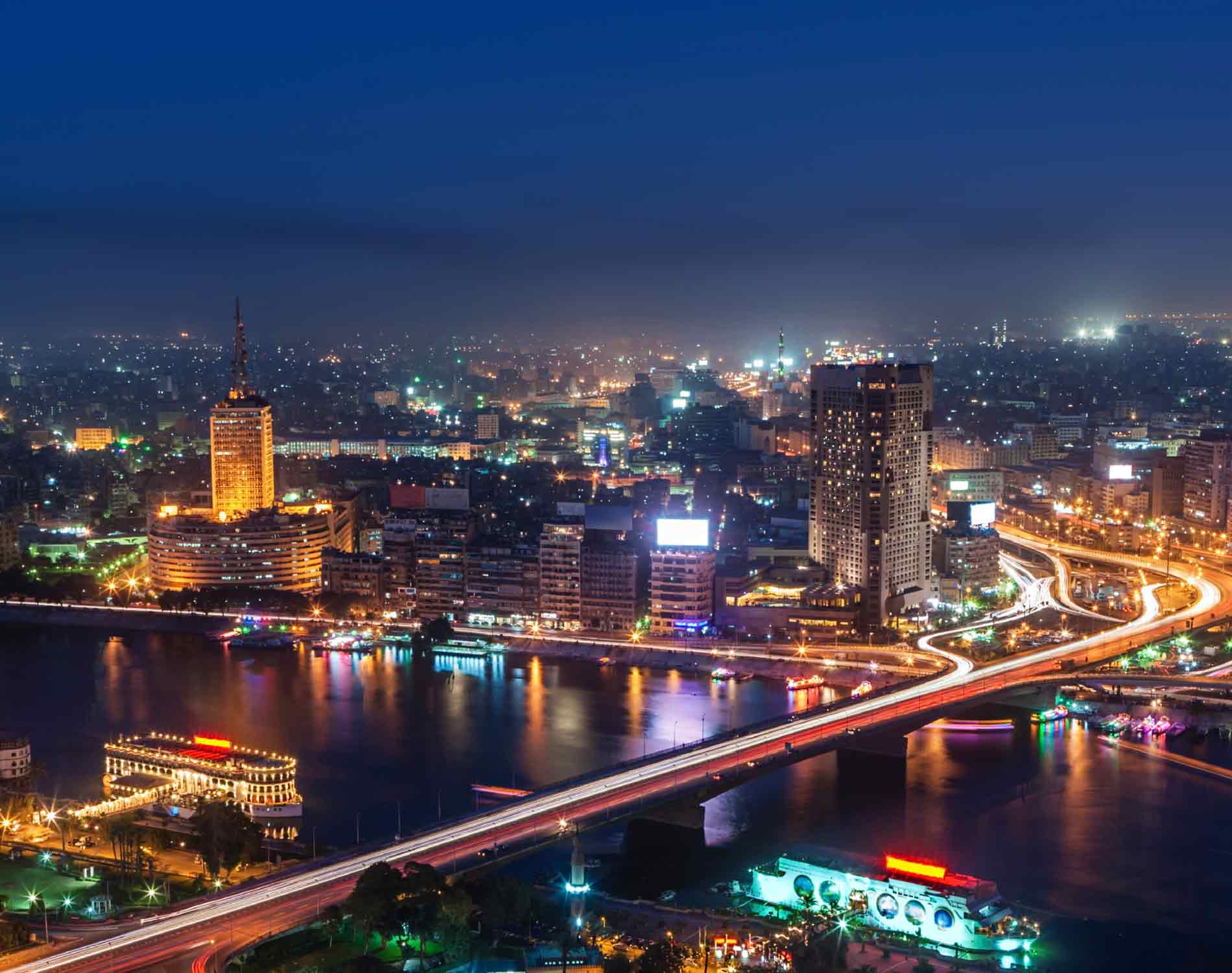 el Cairo por la noche